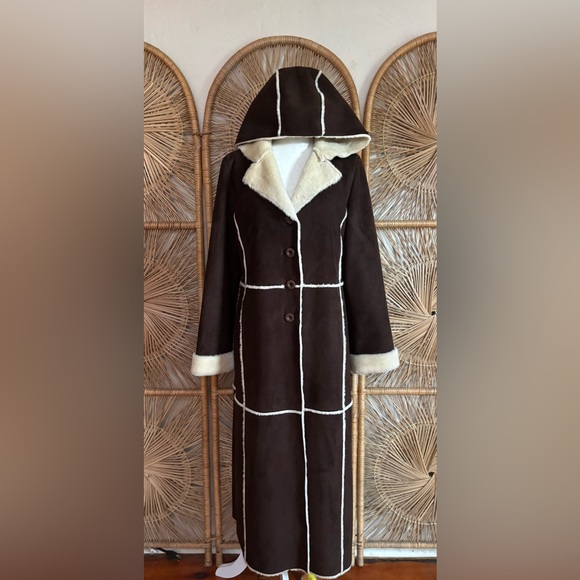 Vintage Marvin Richards Faux Shearling Coat - Picture 12 of 13